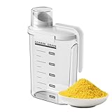 Recipientes herméticos para almacenamiento de alimentos, tarros de arroz transparentes herméticos, tarros de alimentos portátiles con asa, contenedor de almacenamiento para arroz, avena