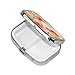 Pig with Flower Pill Box Portable 2 Compartment Pill Case Hold Vitamins