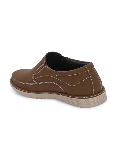 Image of STANPHORD Men Slip-On Casual Sneakers | PU Leather Water Resistant | TPE Anti-Slip Sole | Cushioned Everyday Walking Office Casual Wear (TPSG 3920)