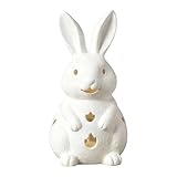 * 【Design créatif】 : Ce bougeoir présente une forme unique de lapin ajouré, vous permettant d'y placer une bougie pour un effet chaleureux et lumineux.