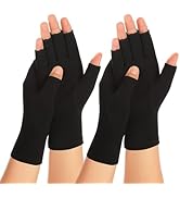 SUPERFA 2 Pairs Compression Gloves For Women And Men, Bamboo Arthritis Fingerless Gloves For Pain Relief - View #4