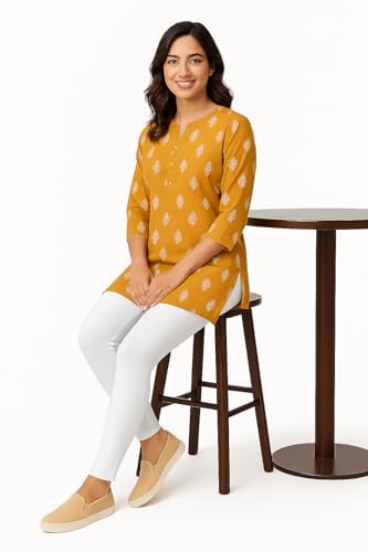 Image of Women's Cotton Lycra Ankle Length Leggings | Regular Rise, Soft 4 Way Stretch Fabric | Casual & Ethnic Wear