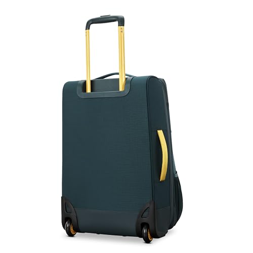 High Sierra Hi-Life 22-Inch Carry-On Wheeled Duffle - Features Smooth Rolling Wheels, WetPak Pockets, Stack-It Strap, Adjustable Handle, Fleece Pocket, Padded Laptop Sleeve, Expandable - Green/Yellow by High Sierra - Image 2