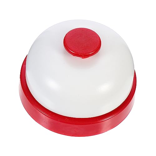 ZUNOXAZ Cloche De Service Rouge Inoxydable Sonnette Réception Pratique Pour Restaurant Bar Et Accueil Sonnette à Main Robuste Pour Assistance Clientèle