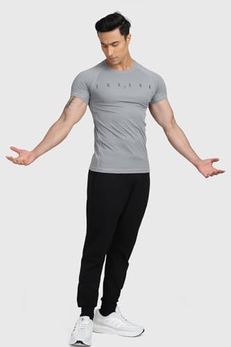 Image of FUAARK Men's Round Neck Slim fit Gym & Active wear Sports T-Shirt for Workout & Casual Wear