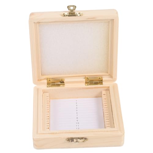 SOLUSTRE Slice Box Slide Storage Case Laboratory Slide Holder Slide Storage Organizer Laboratory Slide Organizer Microscope Slide Storage Holder Microscope Slide Organizer