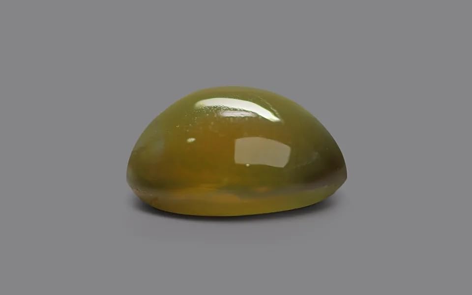 Piedra preciosa ojo de gato Lahsuniya natural sin calentar de corte ovalado 5
