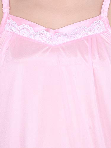 Image of Klamotten Satin Nighty and Robe Two Piece Navy Blue Women Nightdress