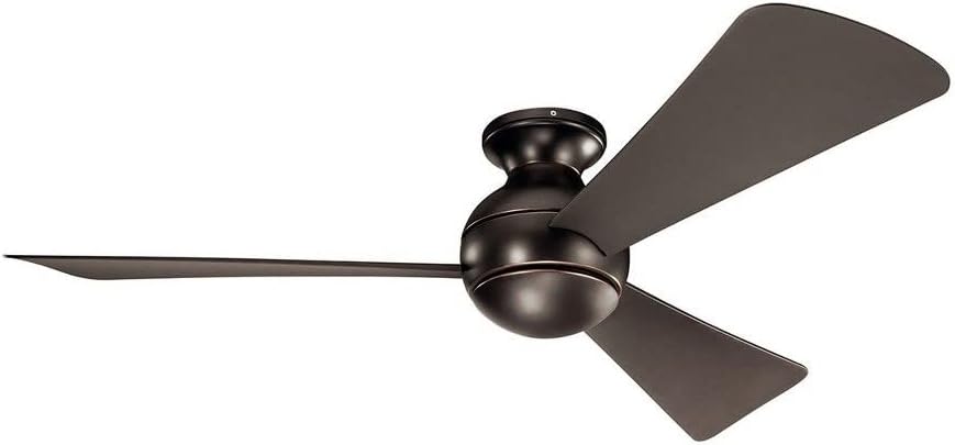 Kichler Sola 54" Outdoor Ceiling Fan with LED Light, Nickel image 3