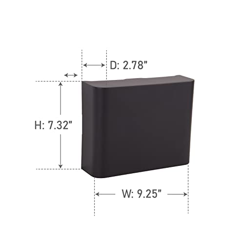 Craftmade CL4000-FB Builder Door Chime with Loud Mechanism, 9\"H x 7\"W x 3\"D, Flat Black