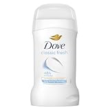 Dove Classic Fresh Anti-Perspirant Cream Women's Deodorant Stick with ¼ moisturising cream for 48 hour sweat protection and long-lasting fragrance 50 ml