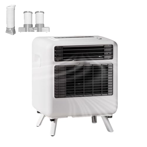 14000 BTU Portable Air Conditioner, Small Outdoor Air Conditioner with 3 Hose, Jet Style Design, Digital Touch Panel, Double Protection, No Installation, for Home, Office, Camping