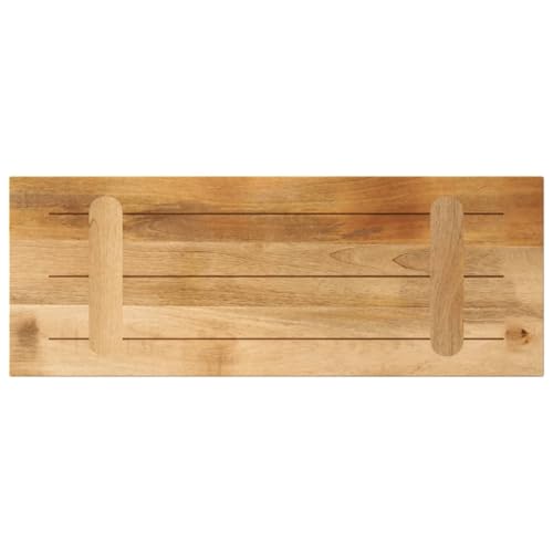 Plateau de table manguier massif 90x40x2.5cm brut de rechange