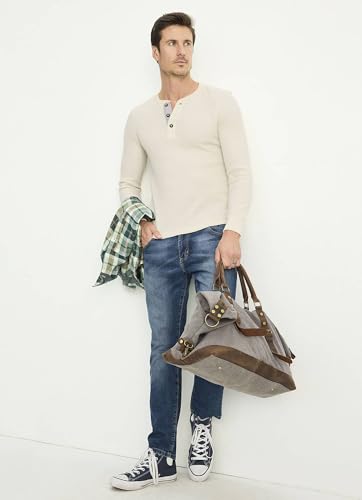 Jockey Men's Baselayer Long Sleeve Waffle Henley3