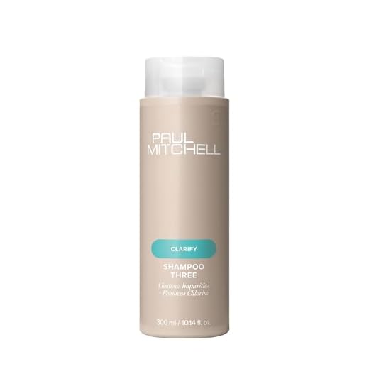 Paul Mitchell Shampoo Three, Clarifying Shampoo, Cleanses Impurities + Removes Chlorine, For All Hair Types, Great For Swimmers, 10.14 fl. oz.