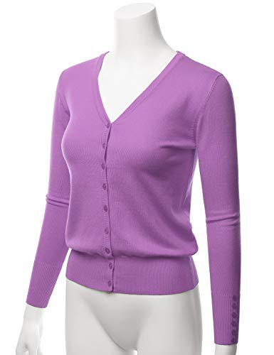Image of LALABEE Women's V-Neck Long Sleeve Button Down Sweater Cardigan Soft Knit(S-XXL)
