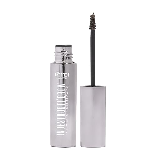 BPerfect Indestructi’Brow – Brow Fiber Gel Mascara with Sweat-Proof Microfibres for Volume, Hold & Colour – Dark Brown (For Warm Blonde to Dark Brown Hair), 8ml