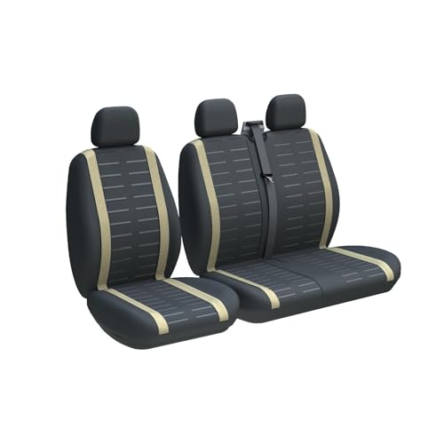 Housses siege camion 3 places beige pour renover l'interieur de votre van