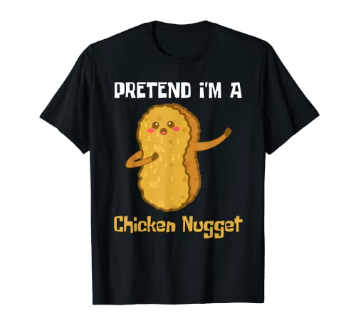 Fingere I'm a Chicken Nugget Costume Kids Maglietta di pollo Maglietta