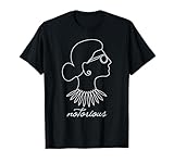 Notorious RBG Ruth Bader Ginsburg Supreme Justice Drawing T-Shirt Small