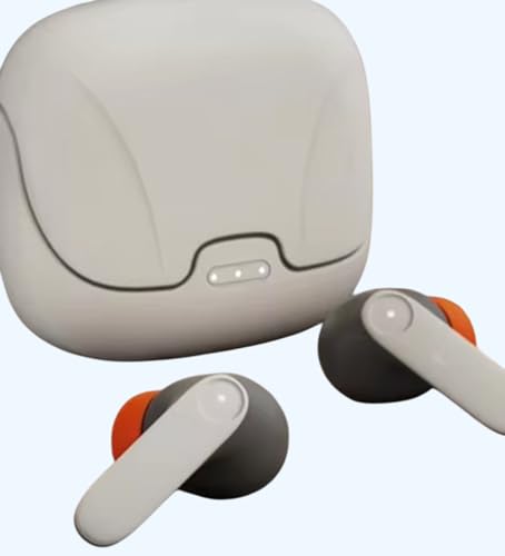 Image of iFAST True Wireless Stereo in Ear Earbuds with Quad Mic ENC | Low Latency Gaming | Type-C Fast Charging | 100 Hours Long Playtime Charging Case | Bluetooth 5.3 Earbuds TWS[ Off-White ].