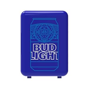 CURTIS MIS152BULT Bud Light, Mini Portable Compact Personal Fridge Cooler, 4 Liter Capacity Chills Six 12 oz Cans, 100% Freon-Free & Eco Friendly, 6, Navy CURTIS MIS152BULT Bud Light Mini Portable Compact Personal Fridge Cooler 4 Liter Capacity Chills Six 12 oz Cans 100 Freon Free Eco Friendly 6 Navy