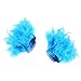 wyjbdwkzs 2Pcs Blue Feathers Wrist Cuff for Women Cute Fashion Feathers Cuffs Cosplay Wristband Arm Warmer for Party Halloween Costume Wrist Cuffs