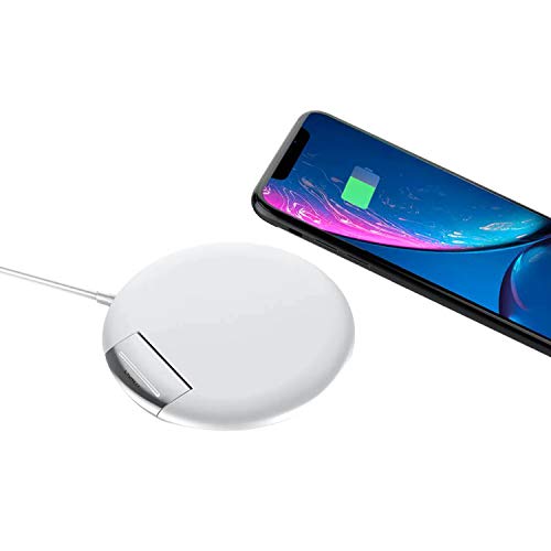 Cygnett Prime Wireless Desk Phone Charger, 10W Fast Qi Wireless Charging, Adjustable Charging Stand ideal when Playing Music, Reviewing Notifications or Answer Calls for Smartphones & Airpods - White