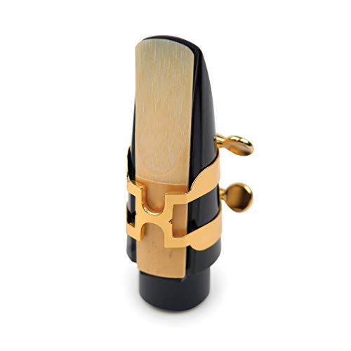D’addario Woodwinds H-Ligature & Cap, Alto Sax, Gold-Plated - Has1G #TOP2