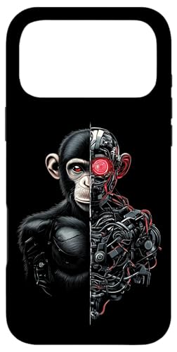 �ʔ��������{�b�g�Z�p�T�C�{�[�OAI�����{�b�g���� Monkey Robot Tech AI Ape �X�}�z�P�[�X iPhone 17 Pro Max �p