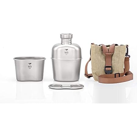 Amazon Keith チタン キャンティーン メスキット Ti3060 Ti3060 Keith Titanium コッへル クッカーセット