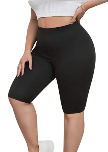 Image of SASSY STYLE Ladies Womans Plain Cycling Shorts Active Casual Shorts UK 6-26 (Black, 26)