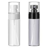 100ml Spray Bottles 2 Pack Fine Mist Mini Spray Bottles for Travel Leak Proof & BPA Free Leak-Proof Fine Mist Refillable Plastic Spray Bottles for Perfume, Essential Oils, Toners, Hair & Face Mist