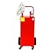 Migoda 30 Gallon Gas Caddy, Portable Gas Tank With Pump on 4 Wheels,Fuel Transfer Storage Tank Gasoline Diesel Can Revrsible Rotary Hand Siphon Pump for Boat, ATV, Car, Motorcycle,UTV