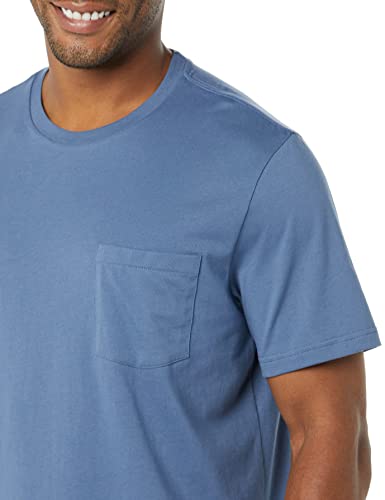 Image of Amazon Essentials Men's Short-Sleeve Crewneck Pocket T-Shirts, Pack of 2