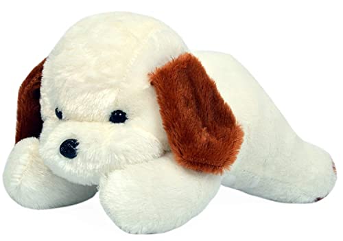 Image of Tickles Adroable Lying Dog Stuffed Soft Plush Animal Toy for Kids Baby Boys & Girls Birthday Gift (Color:White Size:48 cm)