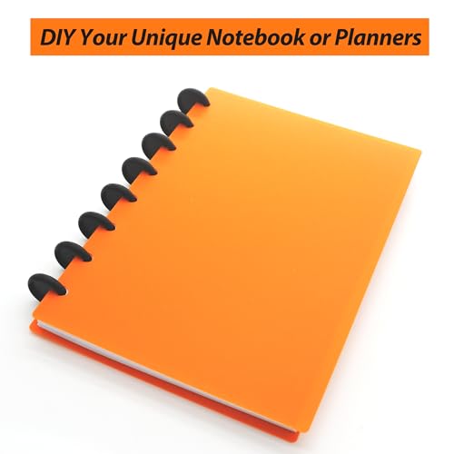 Kit de planificateurs DIY à disques junior orange pour organiser les devoirs