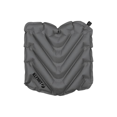 KLYMIT V Seat - Portable, Inflatable Padded Cushion Seat, Perfect for Air Travel, Camping, Backpacking and Bleacher Seats by Klymit - Used condition - US$11.98