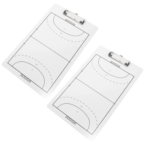TOYANDONA 2 Pizarras de Balonmano de PVC Duradero Tablero de Entrenamiento Doble Cara Portapapeles Deportivo Ligero para Análisis Táctico y Entrenamiento en Equipo