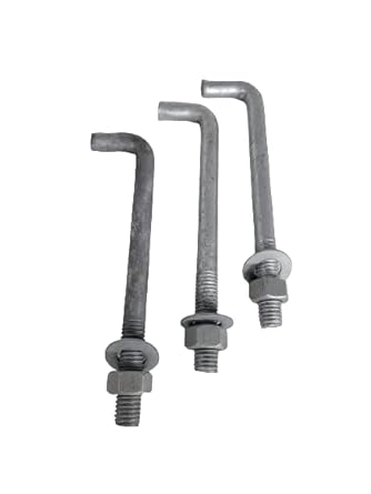 ELEK PRODUCTS Galvonized Round Head Anchor Bolt, 1/2