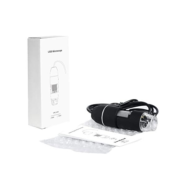Koolertron WiFi Digital Mikroskop,0.3MP Microscope 50X-1000X Vergrößerung Zoom Mini Kamera Endoskop mit 8 LEDs für… – Bild 8