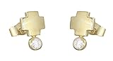 hp b109a patronen wechseln Gelbgold 585 Hobra-Gold OHRSTECKER GOLD 585 MIT ZIRKONIAS - KREUZ MATTIERT GOLDOHRSTECKER OHRRINGE 14 KT