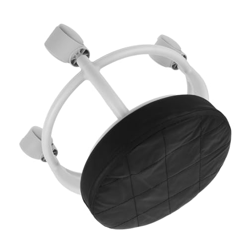 DEARMAMY Taburete de salón Mueble de Salon Mueble de salón Asiento de Trabajo Silla de SPA Taburete de Trabajo Taburete rodante Taburete de Garaje Taburete para Sentarse el plastico Black
