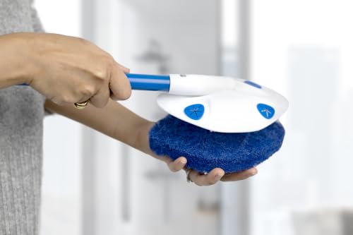 Image of Clorox Extendable Tub & Tile Scrubber Refills, 4-Pack Diamond-Shaped Replacement Scrubber Pads, Blue