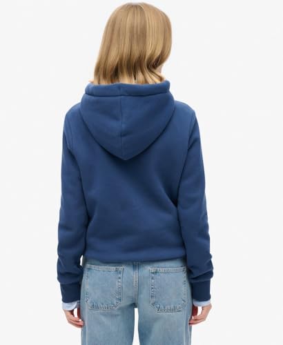 Sweat shirt Superdry Sweatshirt à capuche et logo métallisé femme Luxe EU - vue 8