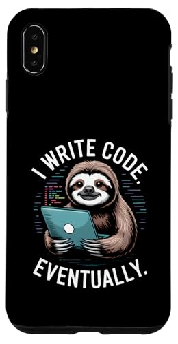 I Write Code Eventually Lazy �i�}�P���m �v���O���}�[���C�t �X�}�z�P�[�X iPhone XS Max �p