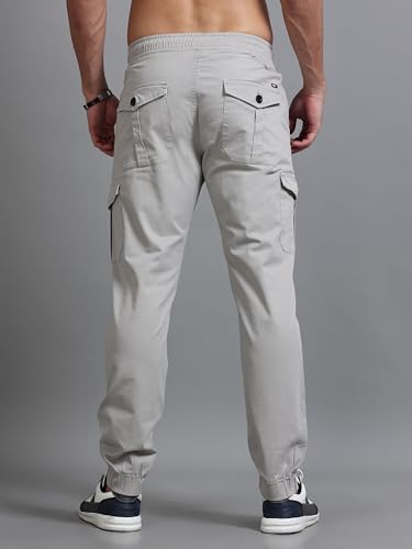 Image of U.S. Pitchers Mens Twill Laffer Cargo Joggers I 6 Pocket Utility Pants I Stylish Comfort Fit I 12 Colors I Sizes 30 to 38