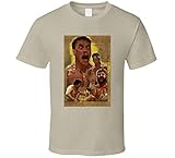 Jean Claude Van Damme Bloodsport Movie Poster Bolo Yeung Frank Dux T Shirt L Tan
