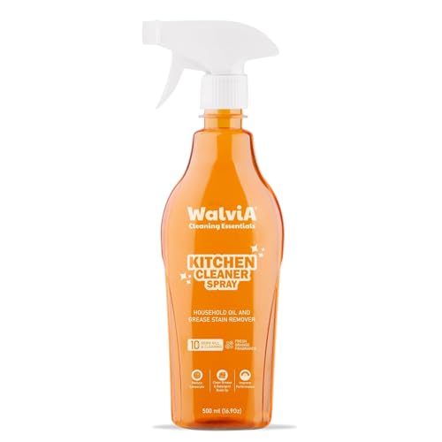 Walvia Kitchen Cleaner Spray | Household oil and grease stain remover | Chimney Degreaser | Suitable for all Kitchen Surfaces, Gas Stove, Countertop | Cleans Sticky Dirt (500 ml kitchen cleaner) (B0D6VPGTR9) Amazon Price History, Amazon Price Tracker