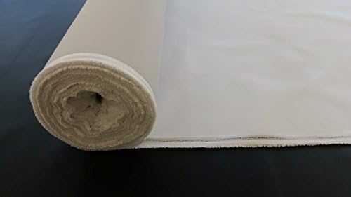 Waterproof Heavy Duty 600 Denier Polyester Canvas Fabric – White – PER METRE (White) (White)